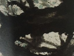 S064 夏雨墨---空庭月無影 133x22cm 2001